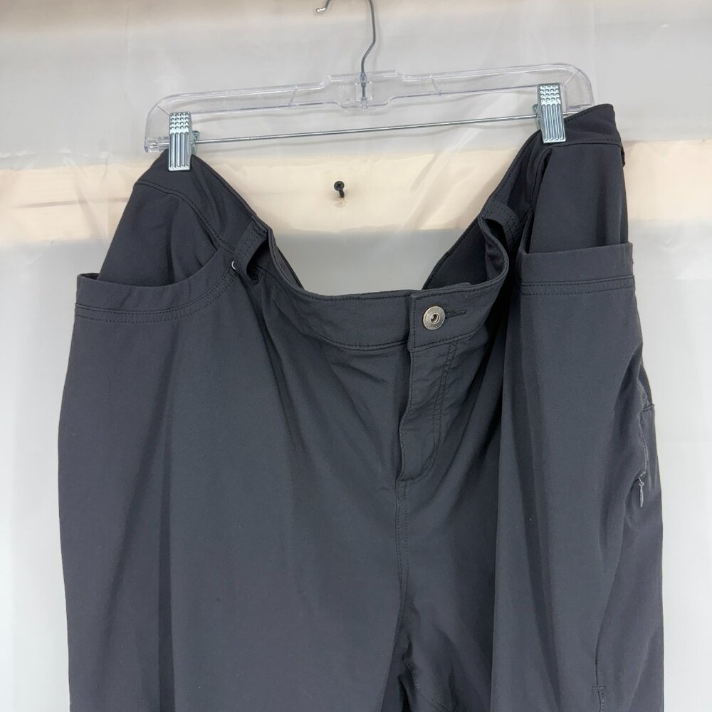 Duluth Trading Women 26W Flexpedition Pants Bootcut Solid Black Multiple Pockets - Picture 2 of 11